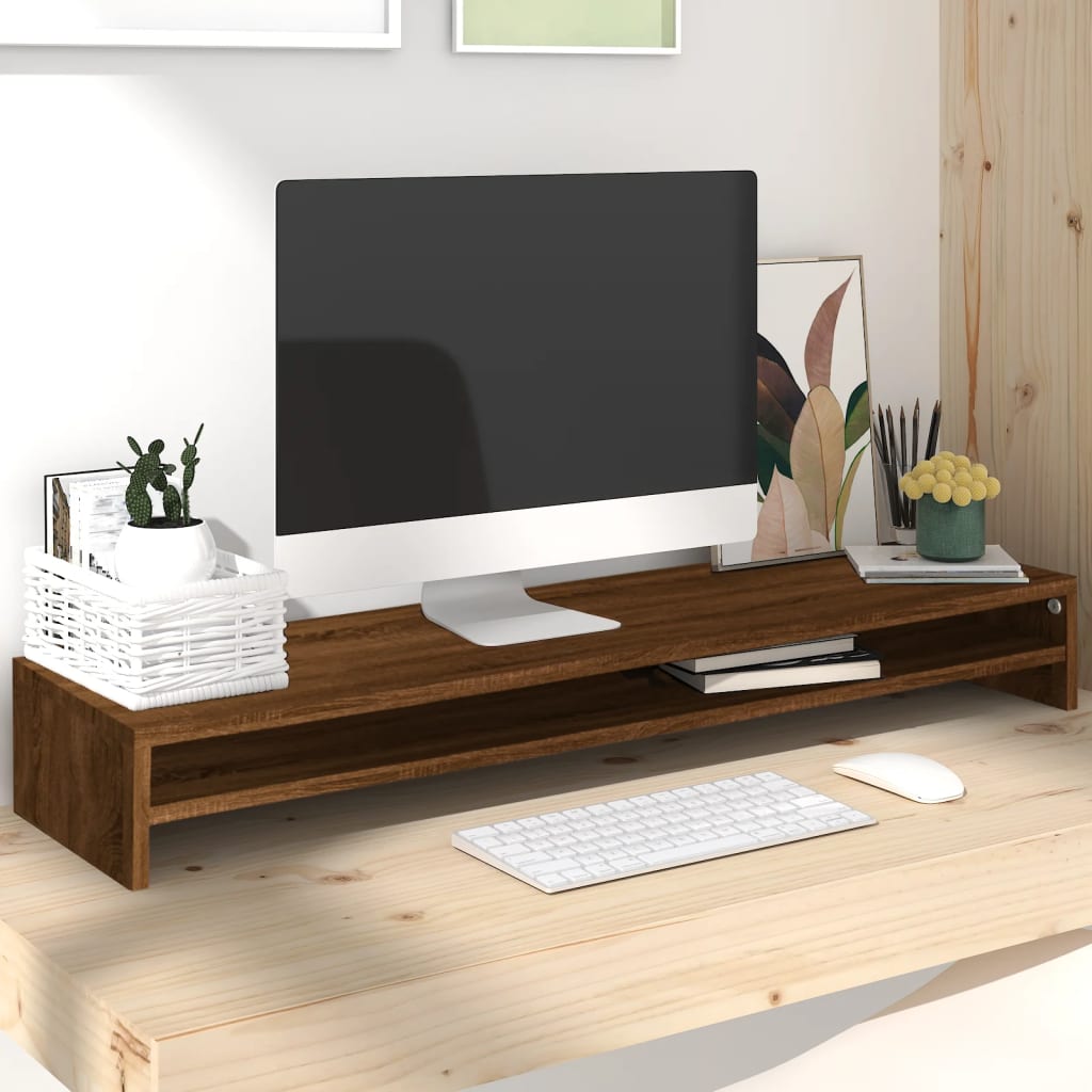 Support De Moniteur 100 X 24 X 13 Cm Bois D'ingénierie