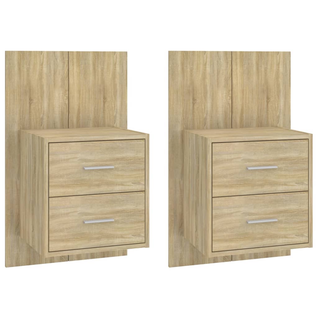 Tables De Chevet Murales 2 Pcs
