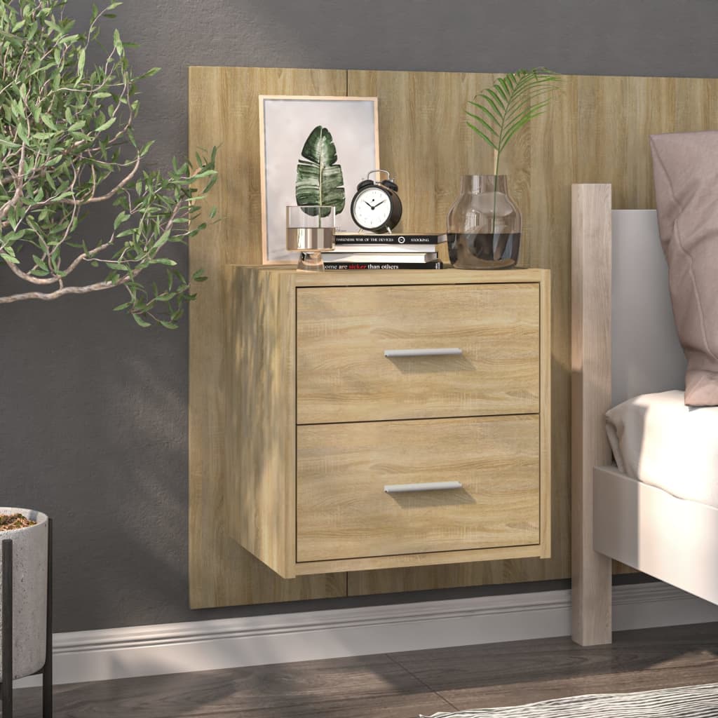 Tables De Chevet Murales 2 Pcs