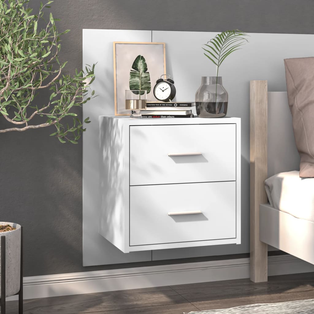 Tables De Chevet Murales 2 Pcs