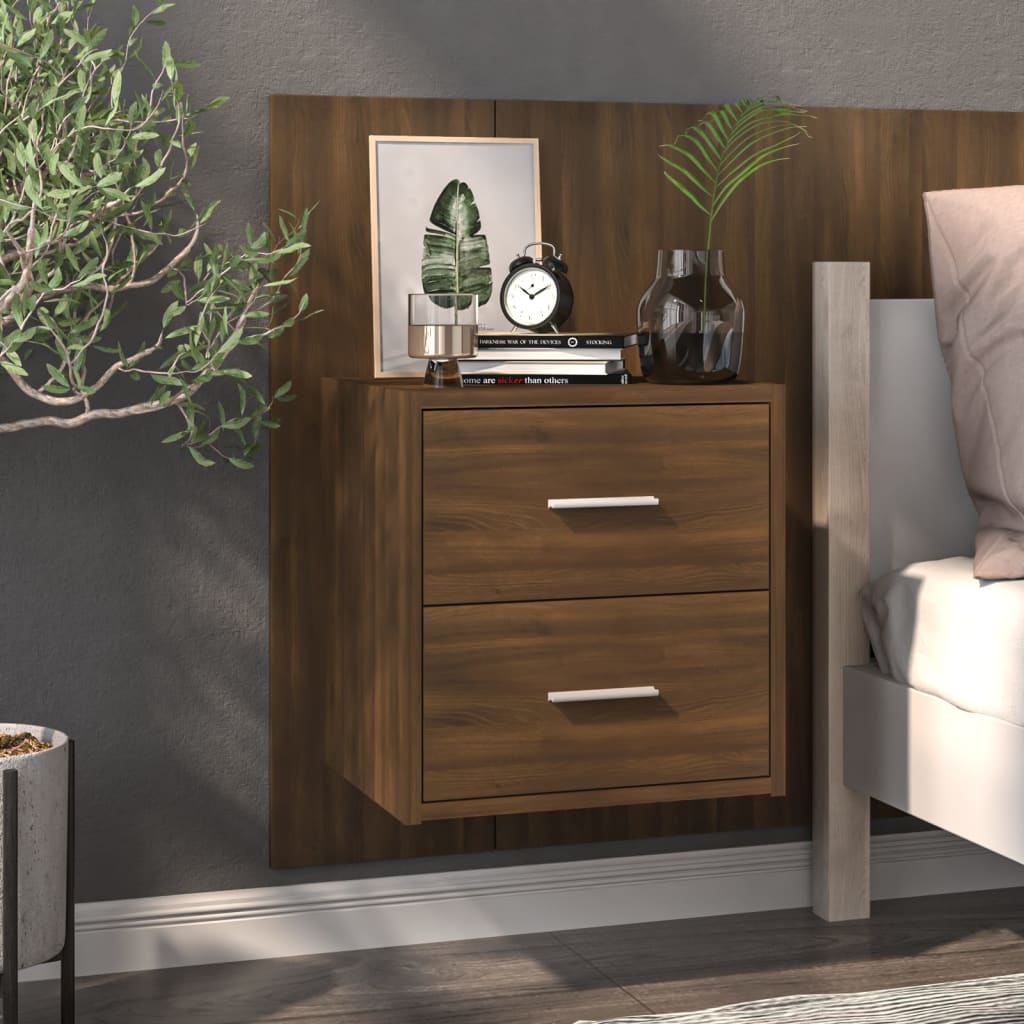Tables De Chevet Murales 2 Pcs