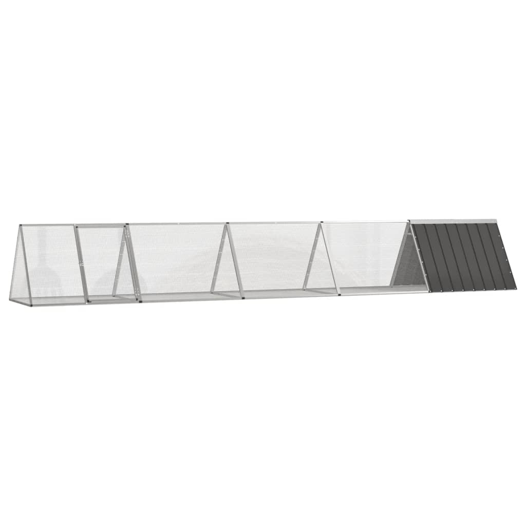 Cage À Lapin E 302,5 X 80,5 X 71 Cm En Acier Galvanisé