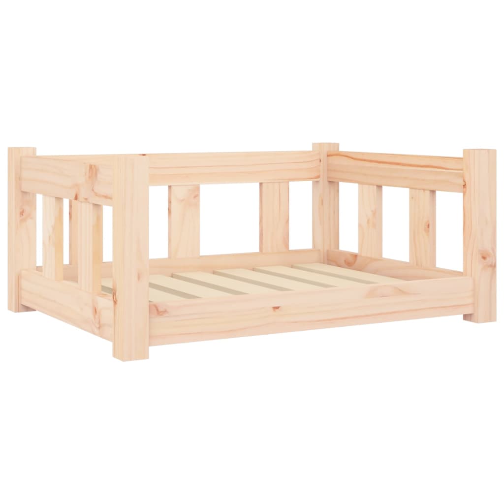Lit Pour Chien 65,5X50,5X28 Cm Bois De Pin Solide