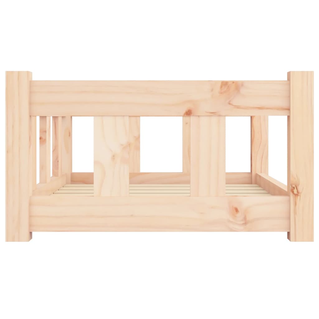 Lit Pour Chien 65,5X50,5X28 Cm Bois De Pin Solide