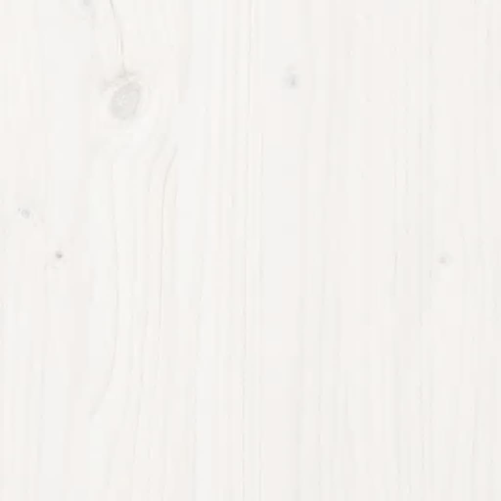 Lit De Jour Sans Matelas Blanc 80X200 Cm Bois De Pin Massif