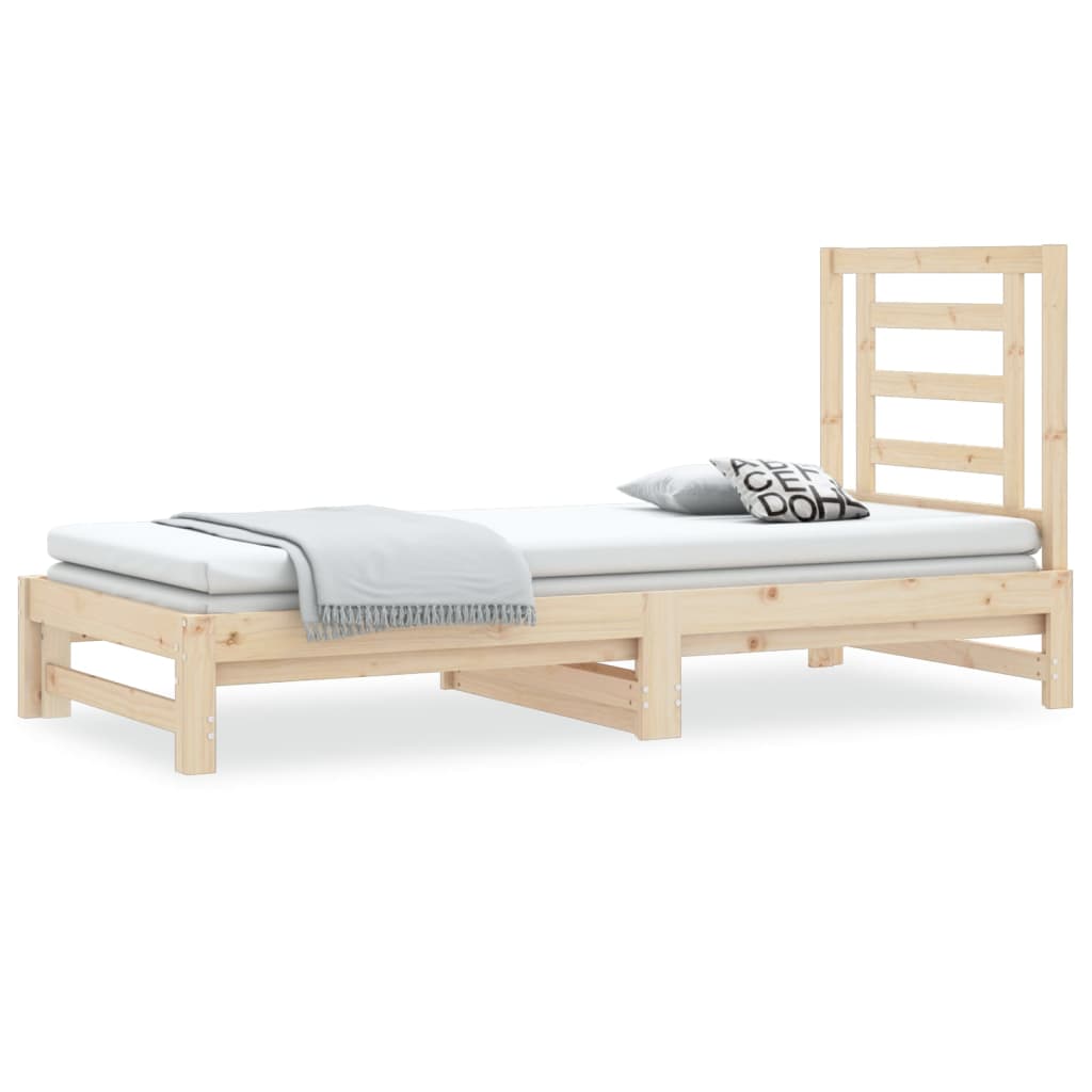 Lit Coulissant Sans Matelas 2X(90X190) Cm