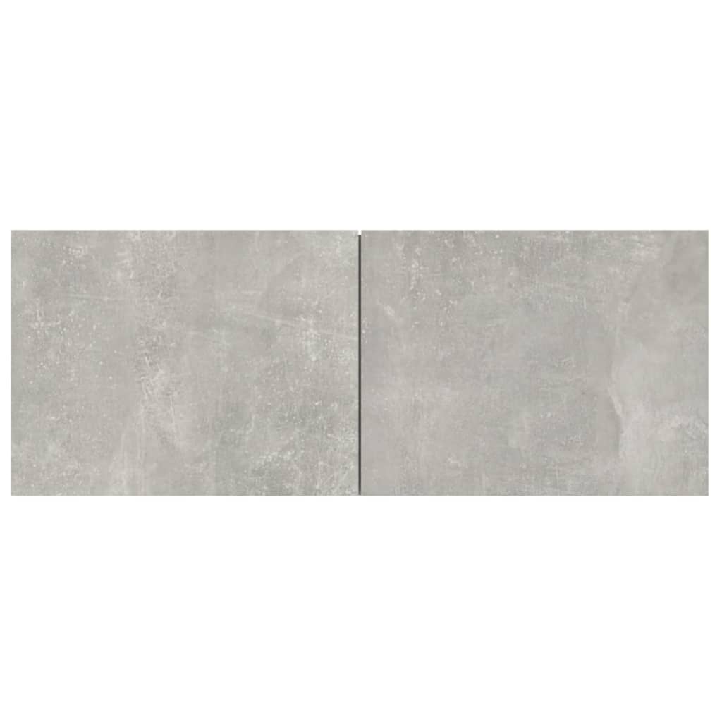 Ensemble De Meubles Tv 4 Pcs Gris Béton Bois D'ingénierie