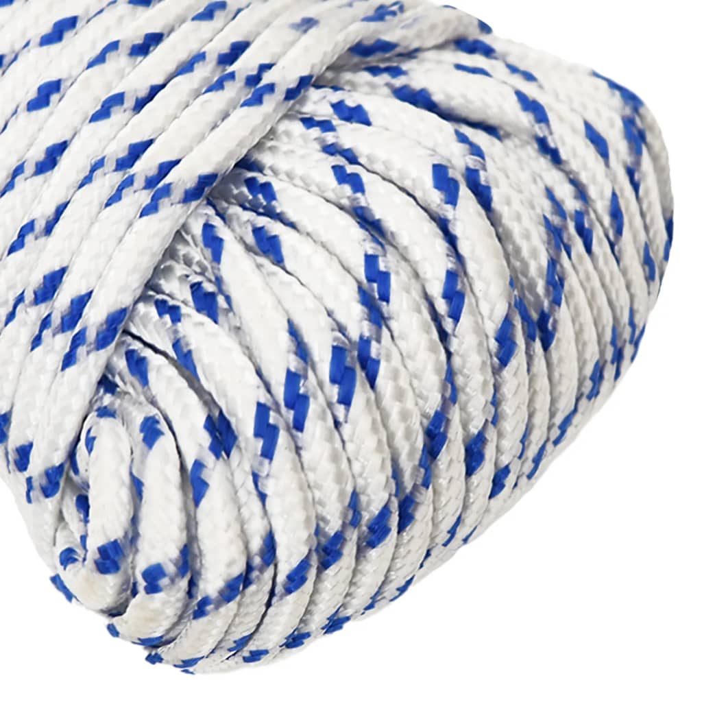 Corde De Bateau Blanc Polypropylène Blanc Et Bleu