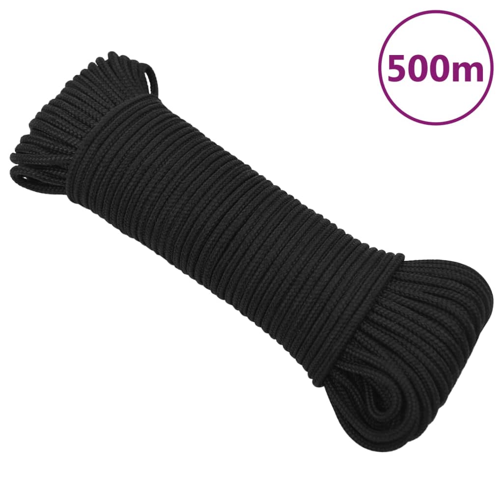 Corde De Bateau Complet Polypropylène Noir