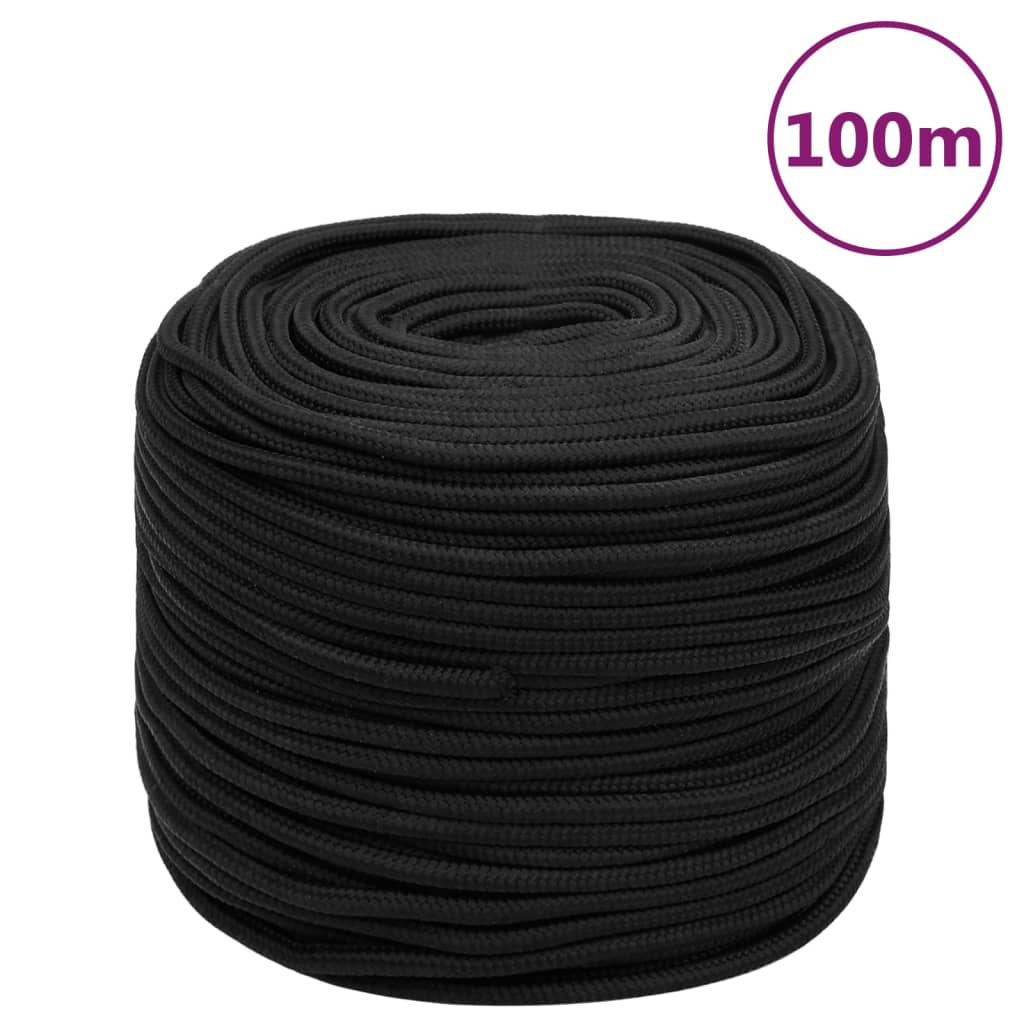 Corde De Bateau Complet Polypropylène Noir