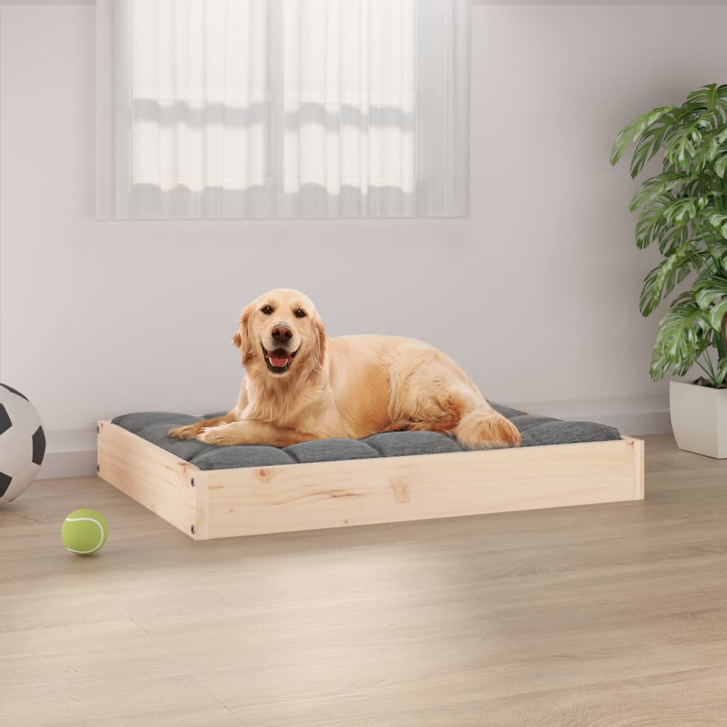 Lit Pour Chien 61,5X49X9 Cm Bois De Pin Solide