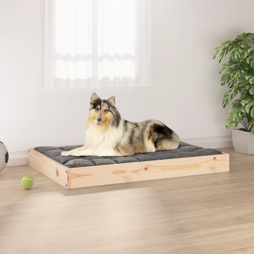 Lit Pour Chien 61,5X49X9 Cm Bois De Pin Solide