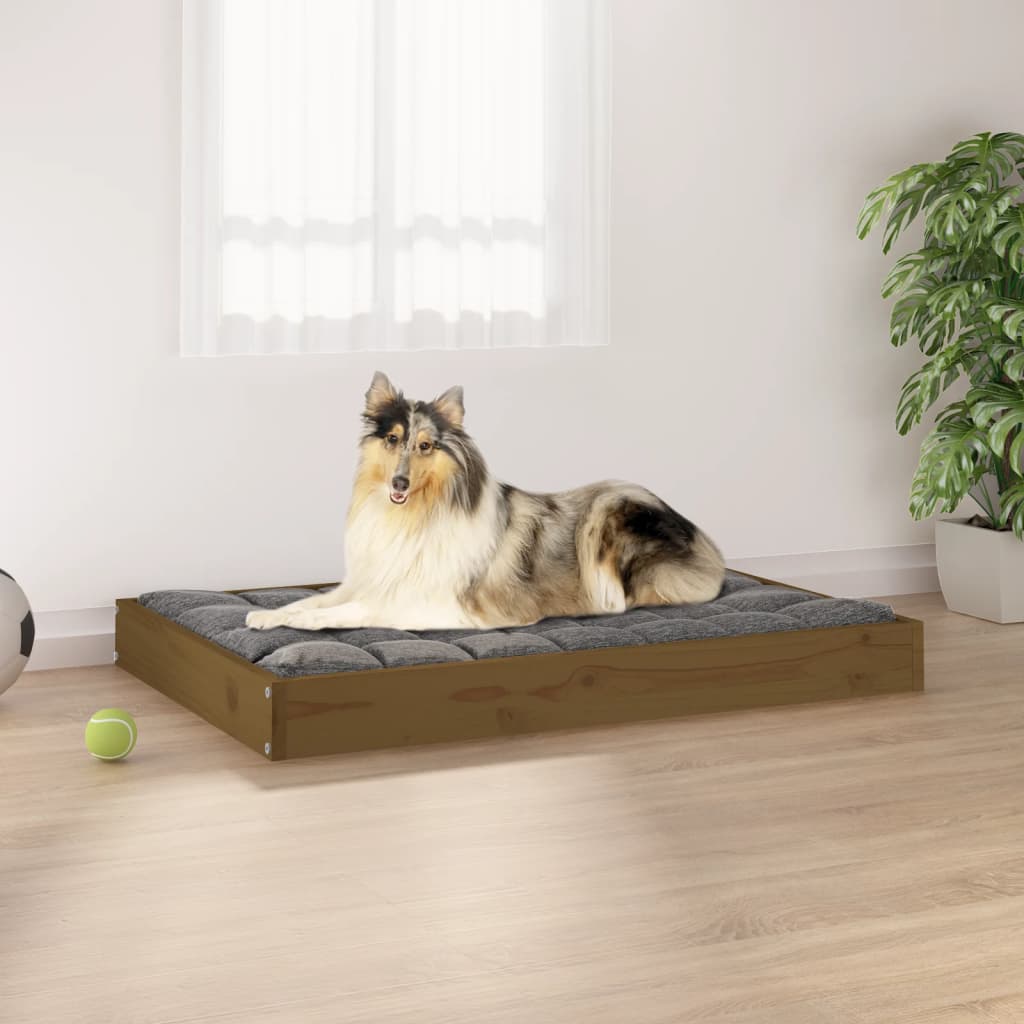 Lit Pour Chien 61,5X49X9 Cm Bois De Pin Solide