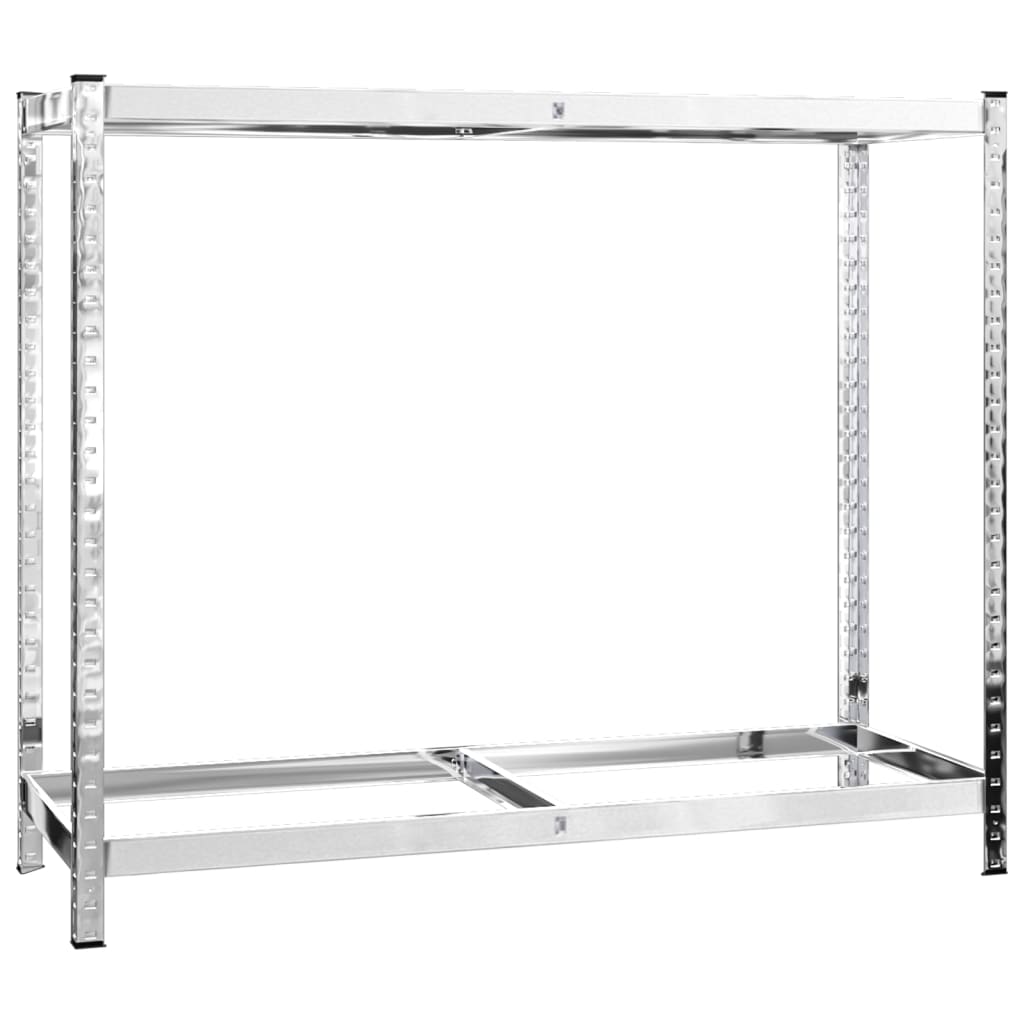 Porte-Pneus À 2 Niveaux 2 Pcs É Acier Argent