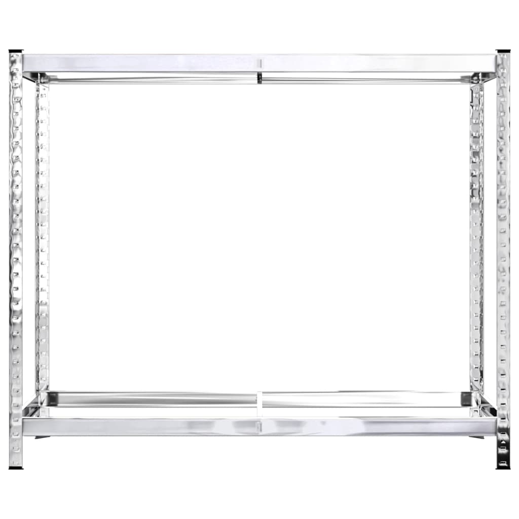 Porte-Pneus À 2 Niveaux 2 Pcs É Acier Argent