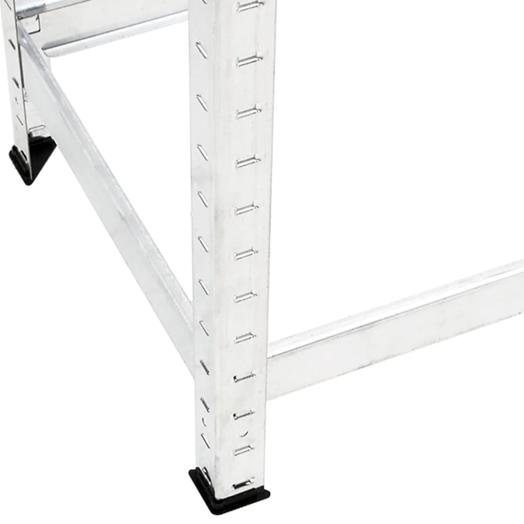 Porte-Pneus À 2 Niveaux 2 Pcs É Acier Argent