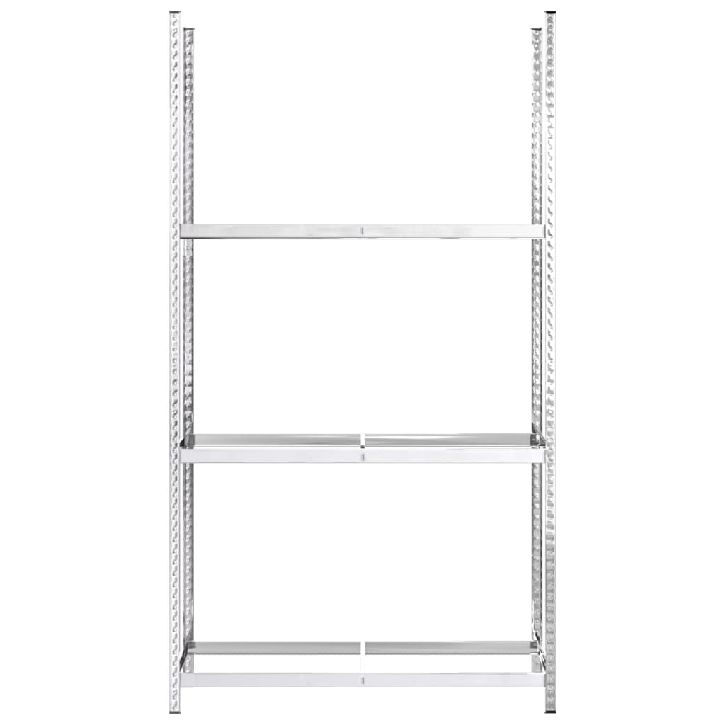 Porte-Pneus À 3 Niveaux É Acier Argent