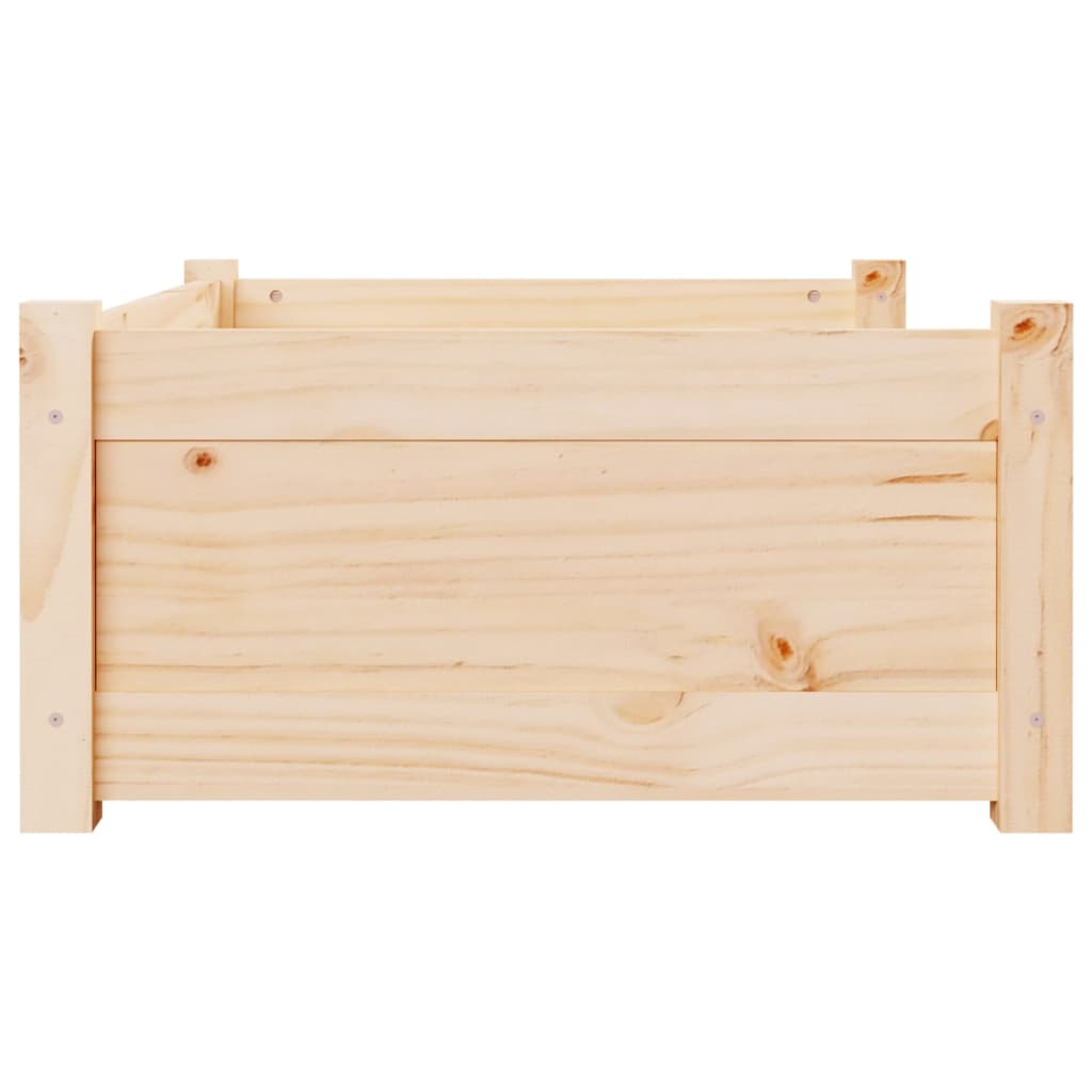 Lit Pour Chien 75,5X55,5X28 Cm Bois Massif De Pin