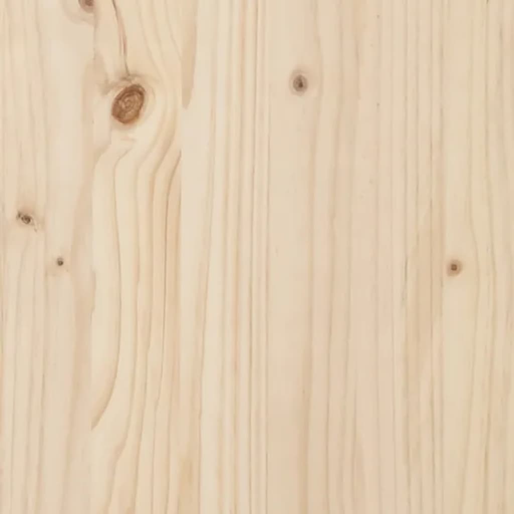 Lit Pour Chien 75,5X55,5X28 Cm Bois Massif De Pin