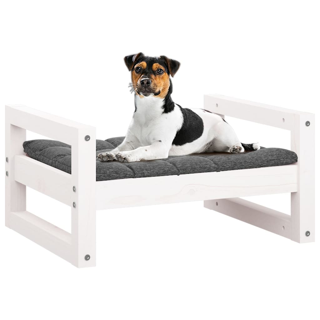 Lit Pour Chien 55,5X45,5X28 Cm Bois De Pin Solide