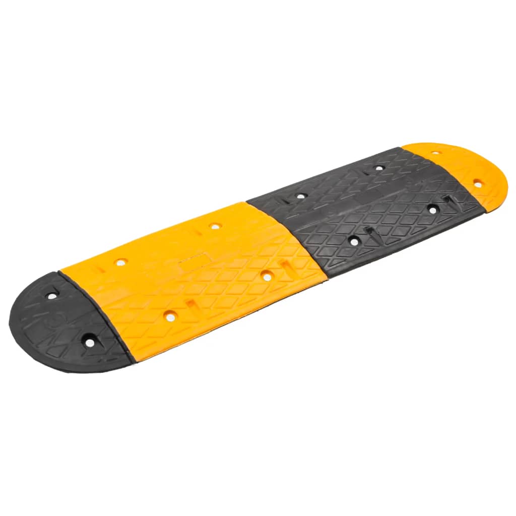 Ralentisseur Jaune Et Noir 517X32,5X4 Cm Caoutchouc