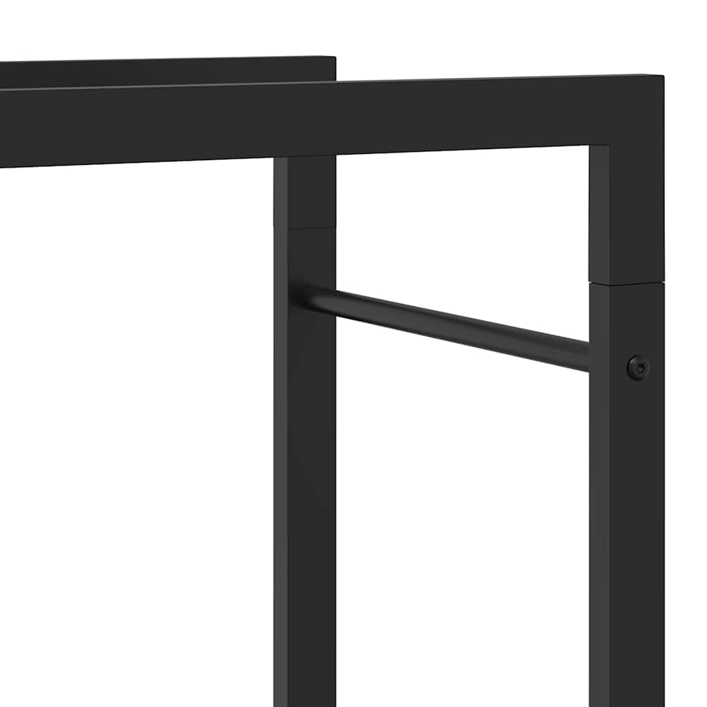 Étagère À Bois De Chauffage Mat Acier