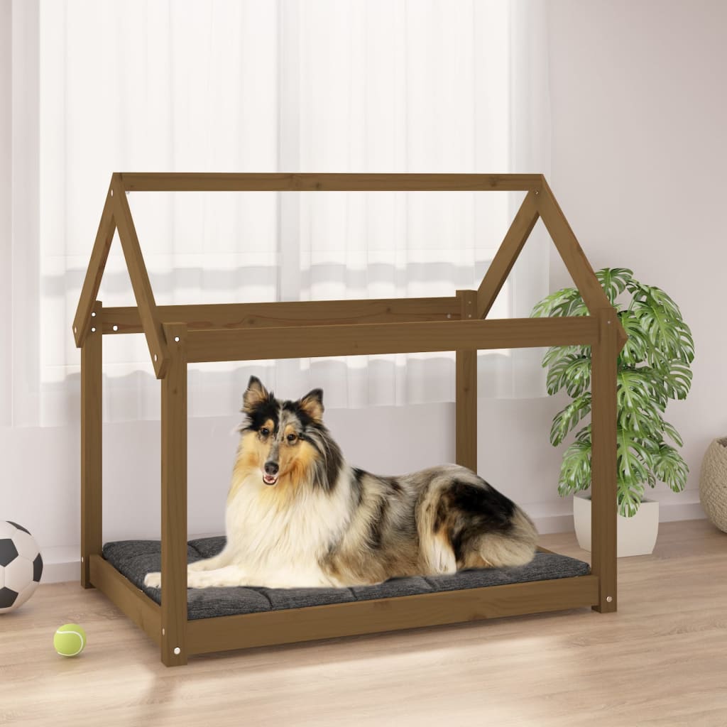 Lit Pour Chien Bois De Pin Solide