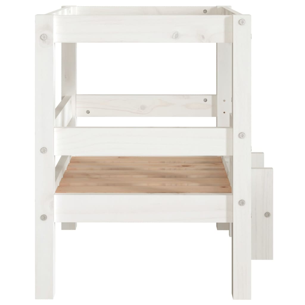 Lit Pour Chien 55,5X53,5X60 Cm Bois De Pin Solide