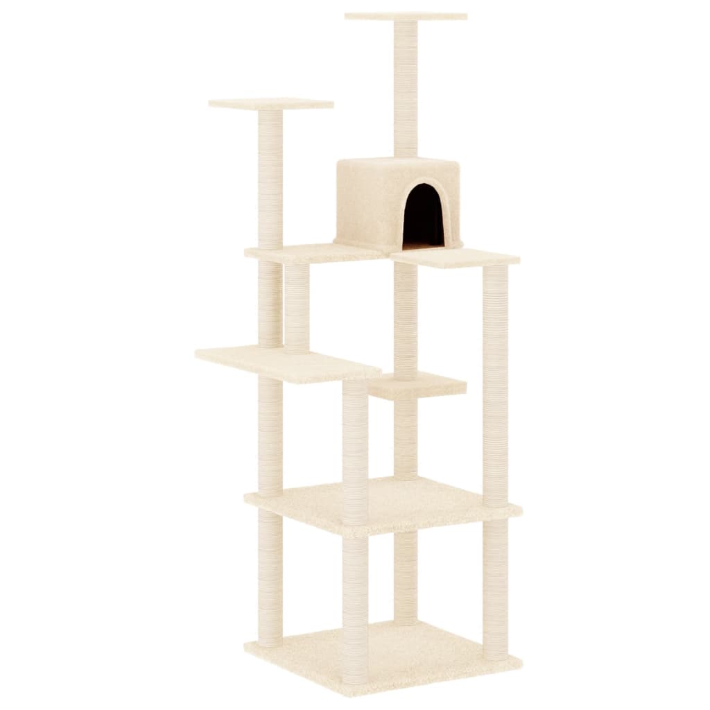 Arbre À Chat Avec Griffoirs En Sisal 153 Cm