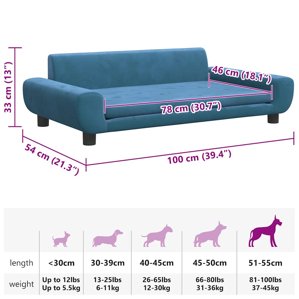 Lit Pour Chien Velours