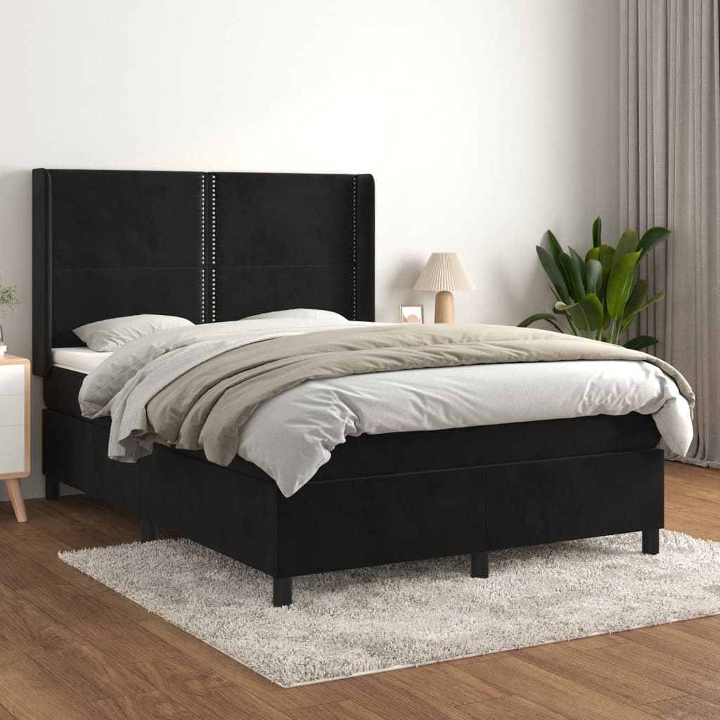 Lit À Ressorts Avec Matelas Velours