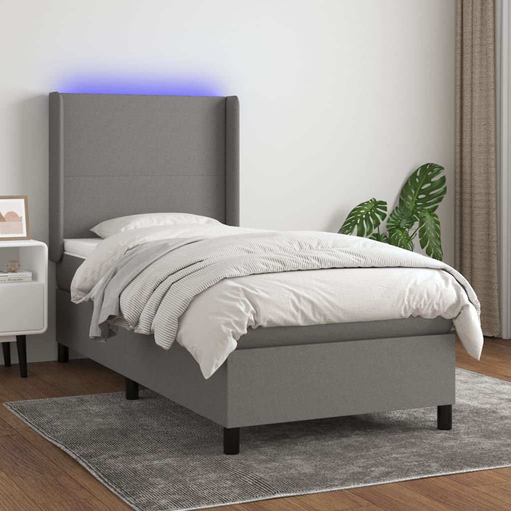 Sommier À Lattes De Lit Matelas Led Tissu