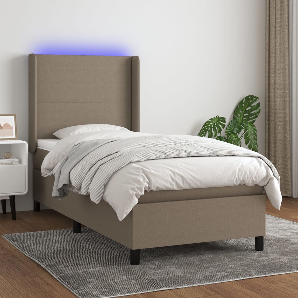Sommier À Lattes De Lit Matelas Led Tissu