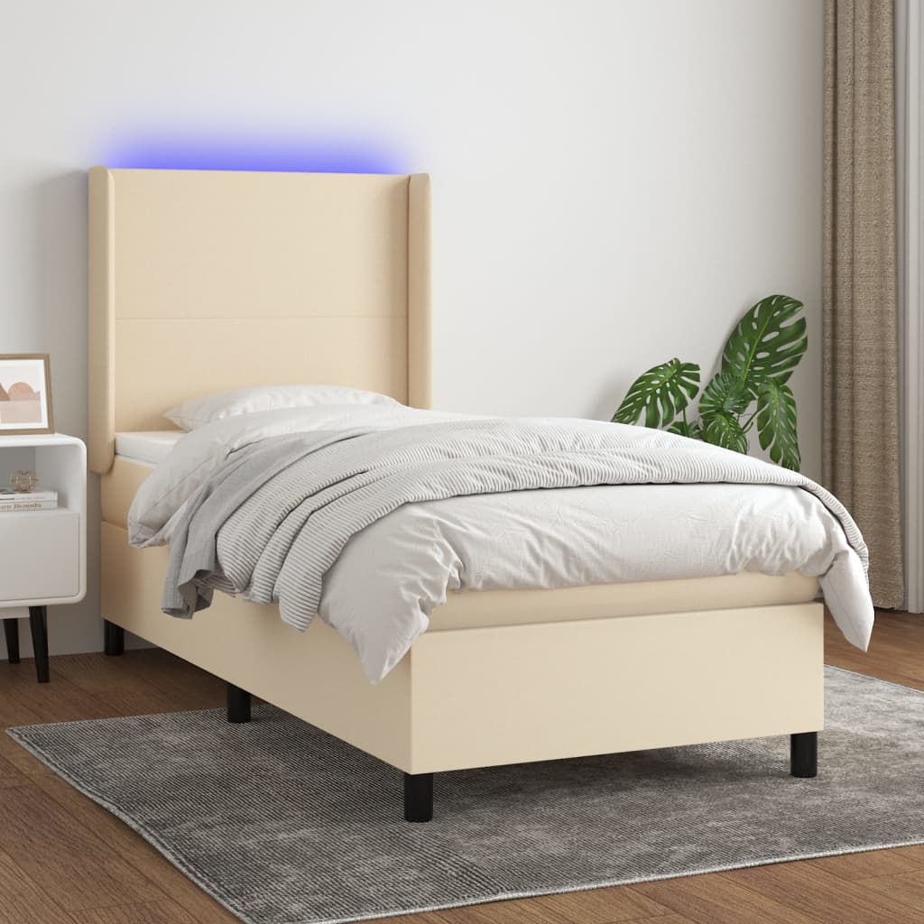 Sommier À Lattes De Lit Matelas Led Tissu