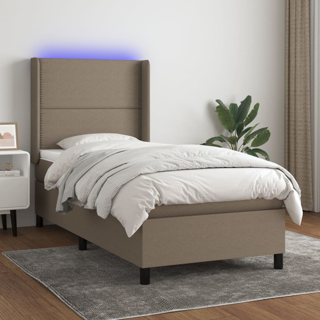 Sommier À Lattes De Lit Matelas Led Tissu