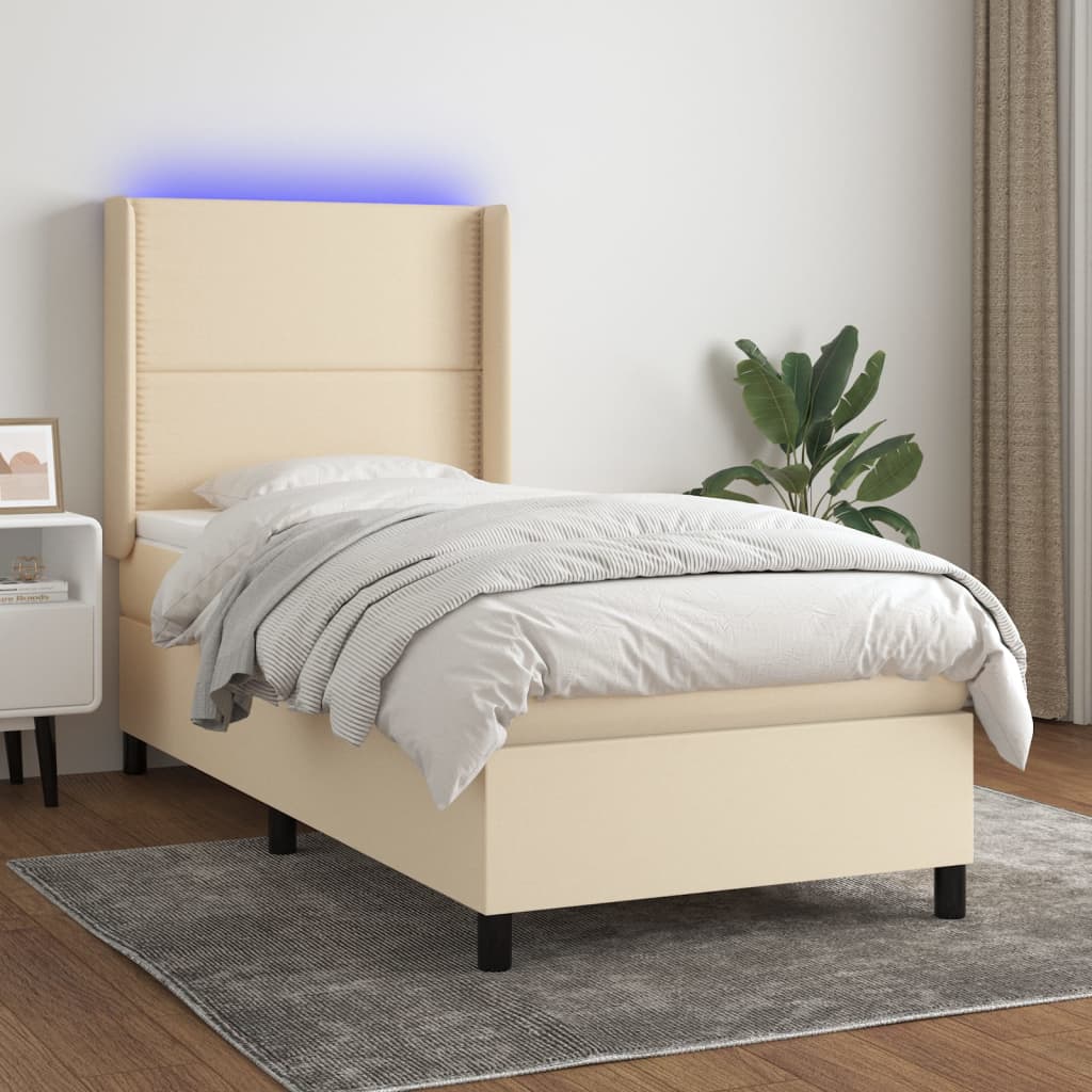 Sommier À Lattes De Lit Matelas Led Tissu