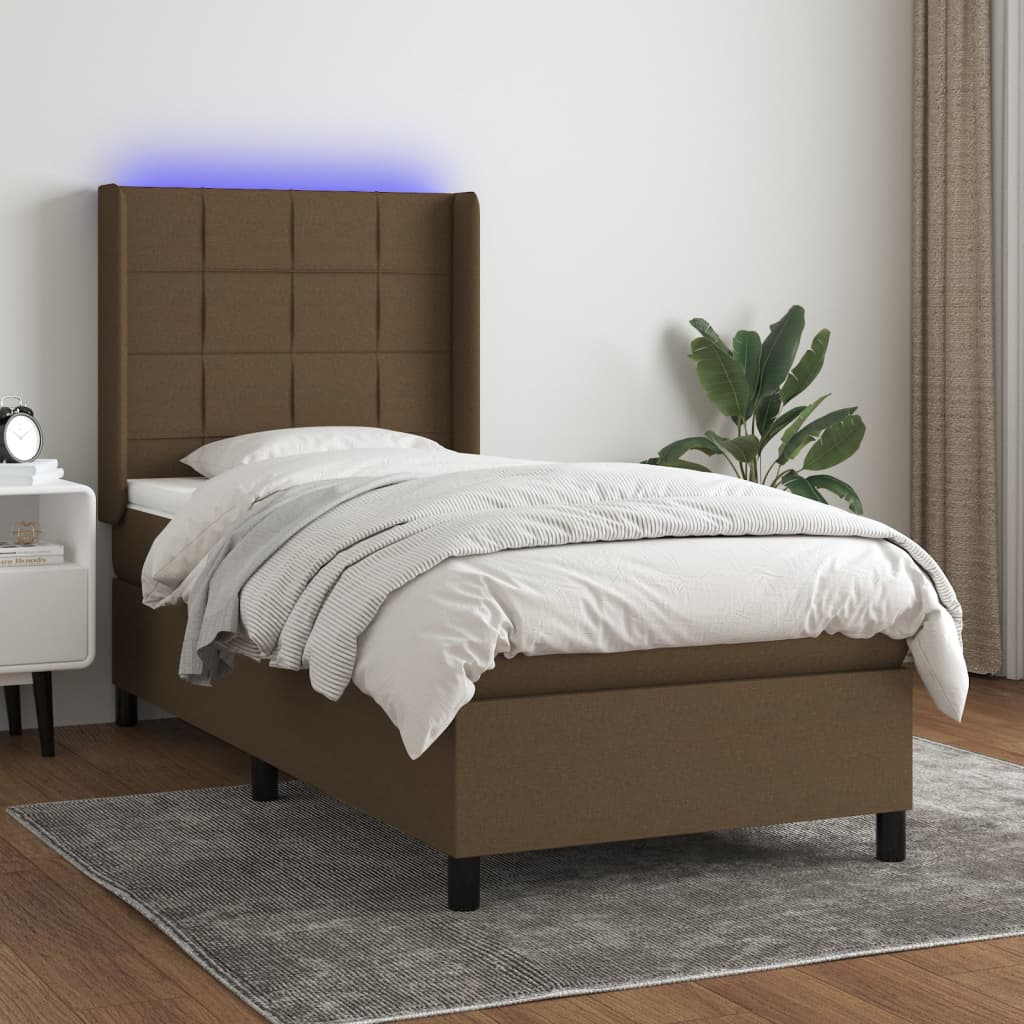 Sommier À Lattes De Lit Matelas Led Tissu