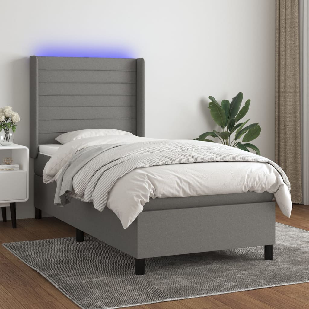 Sommier À Lattes De Lit Matelas Led Tissu