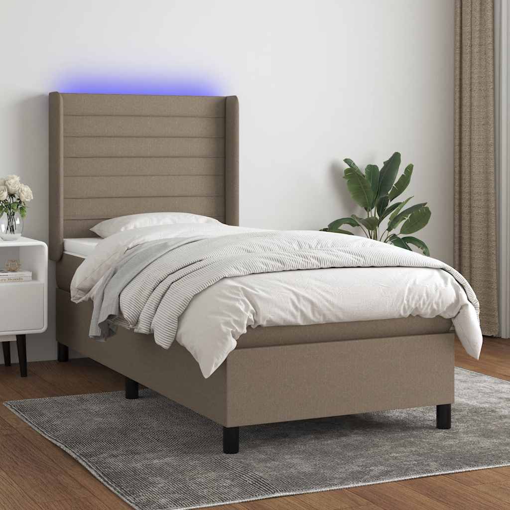 Sommier À Lattes De Lit Matelas Led Tissu
