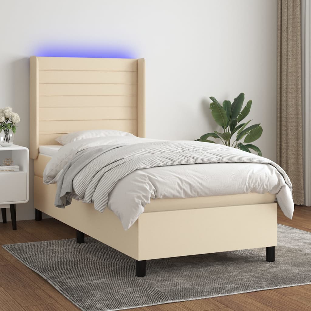 Sommier À Lattes De Lit Matelas Led Tissu