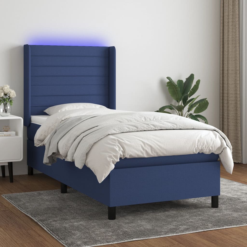 Sommier À Lattes De Lit Matelas Led Tissu