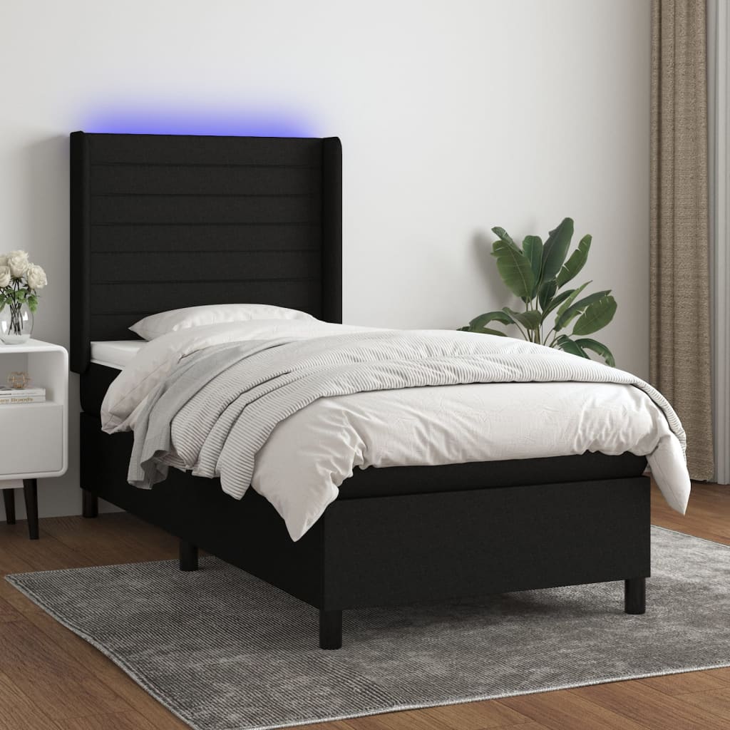 Sommier À Lattes De Lit Matelas Led Tissu