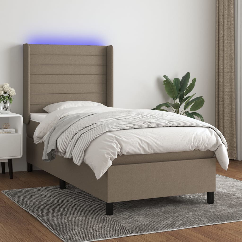 Sommier À Lattes De Lit Matelas Led Tissu