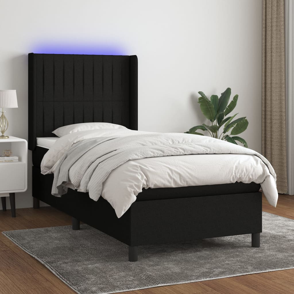 Sommier À Lattes De Lit Matelas Led Tissu