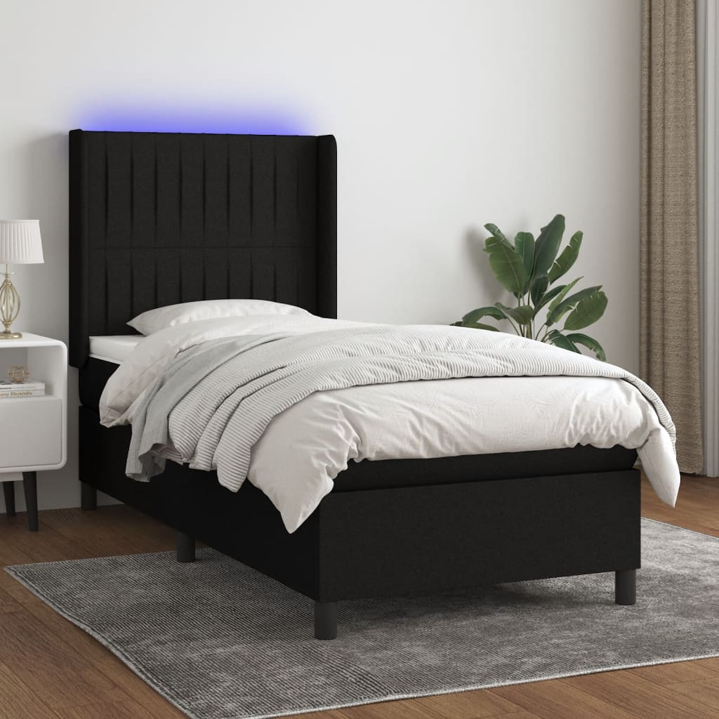 Sommier À Lattes De Lit Matelas Led Tissu