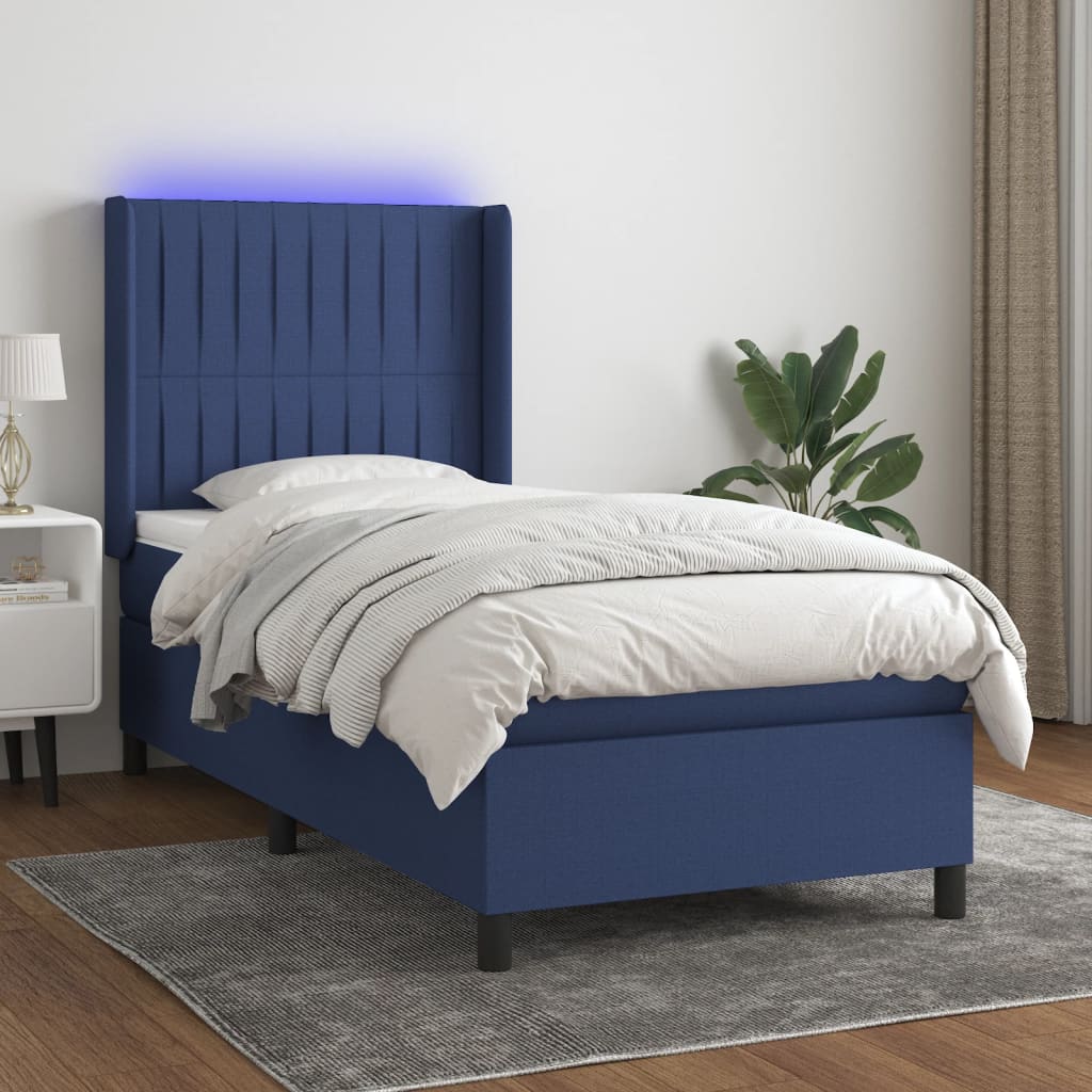 Sommier À Lattes De Lit Matelas Led Tissu