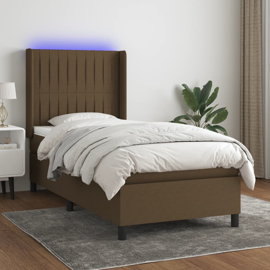 Sommier À Lattes De Lit Matelas Led Tissu