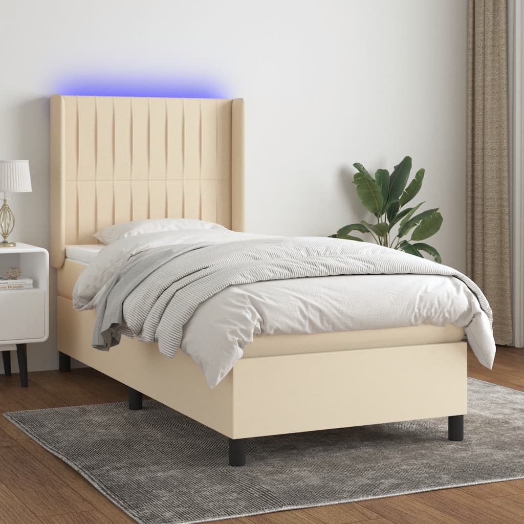 Sommier À Lattes De Lit Matelas Led Tissu