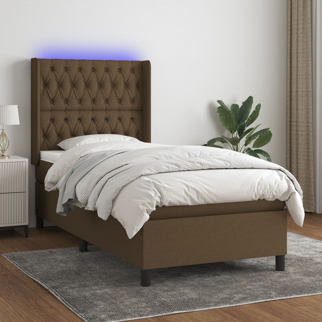 Sommier À Lattes De Lit Matelas Led Tissu