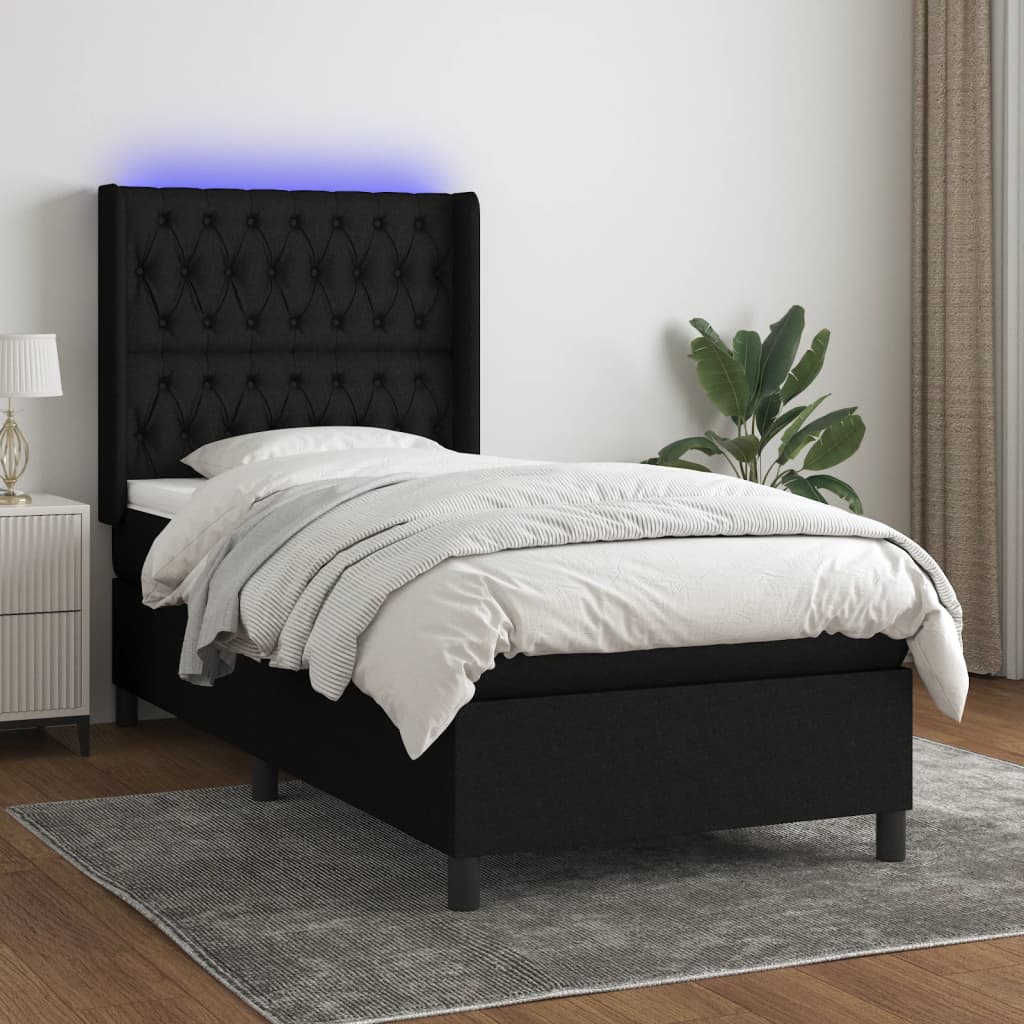 Sommier À Lattes De Lit Matelas Led Tissu